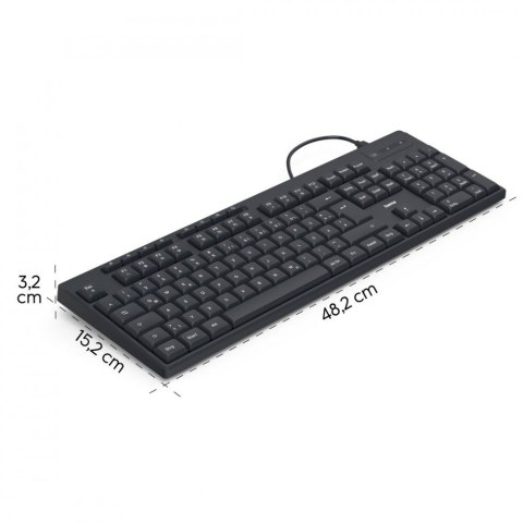 Hama Klawiatura CK-200 przewodowa Czarna Hama Klawiatura CK-200 przewodowa Czarna