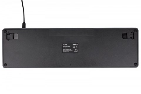 Hama Klawiatura CK-400 przewodowa Czarno-szara