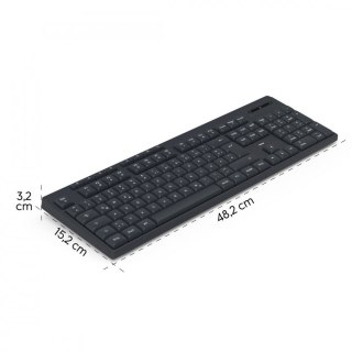 Hama Klawiatura WK-200 bezprzewodowa Czarna
