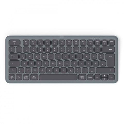 Hama Klawiatura WK-500 multi device Czarno-szara Hama Klawiatura WK-500 multi device Czarno-szara