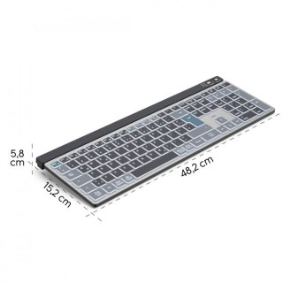 Hama Klawiatura WK-750 multi device Czarna