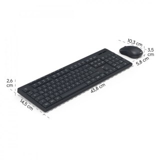 Hama Zestaw klawiatura i mysz WKM-200 Czarny