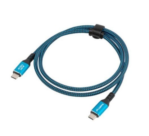 Lanberg Kabel USB-C M/M USB4 1.5M 240W 60HZ czarno-niebieski Lanberg Kabel USB-C M/M USB4 1.5M 240W 60HZ czarno-niebieski