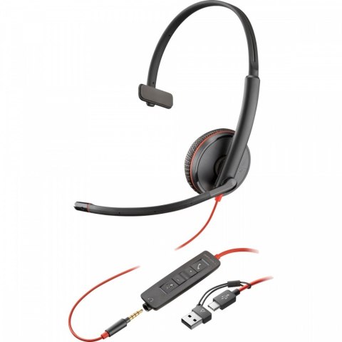 POLY Zestaw słuchawkowy Blackwire 3215 USB-C + USB-C/A (Bulk) 8X227A6 POLY Zestaw słuchawkowy Blackwire 3215 USB-C + USB-C/A (Bulk) 8X227A6
