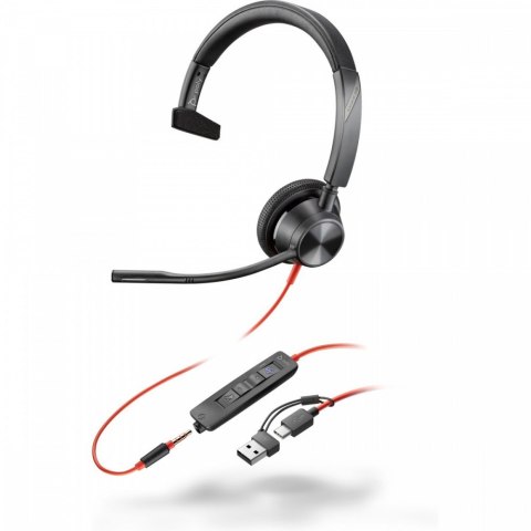POLY Zestaw słuchawkowy Blackwire 3315 -M USB-C +USB-C/A 8X218AA POLY Zestaw słuchawkowy Blackwire 3315 -M USB-C +USB-C/A 8X218AA