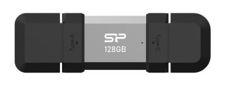 Silicon Power Pendrive C51 128GB USB-A USB-C 120 MB/s Srebrny