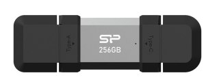 Silicon Power Pendrive C51 256GB USB-A USB-C 200 MB/s Srebrny