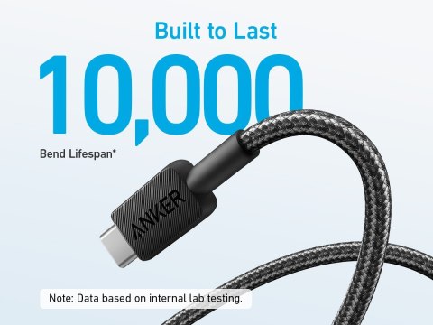 Anker Kabel 322 USB-A do USB-C oplot 1.8m czarny Anker Kabel 322 USB-A do USB-C oplot 1.8m czarny