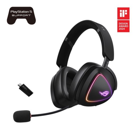 Asus Słuchawki ROG Delta II Wireless 2.4GHz/BT/3.5mm Asus Słuchawki ROG Delta II Wireless 2.4GHz/BT/3.5mm