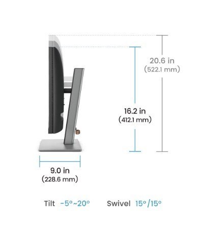 Benq Monitor 24 cale RD240Q WQXGA 5ms/IPS/1200:1/HDMI/DP