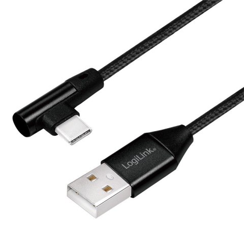 LogiLink Kabel USB 2.0 A męski do USB-C męski, kątowy, 0.3m LogiLink Kabel USB 2.0 A męski do USB-C męski, kątowy, 0.3m