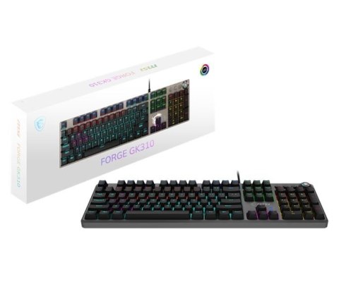 MSI Klawiatura Forge GK310 Red US MSI Klawiatura Forge GK310 Red US