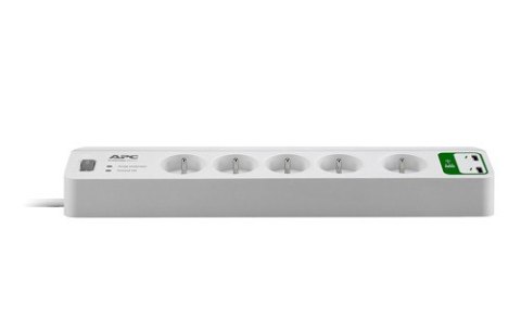 APC PM5U-FR Listwa Essential 5xFR + ładowarka 2xUSB 5V,2,4A APC PM5U-FR Listwa Essential 5xFR + ładowarka 2xUSB 5V,2,4A