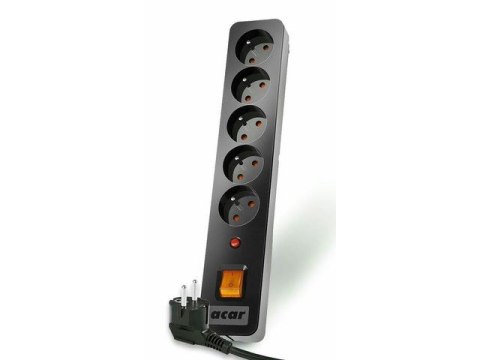 Acar Listwa przeciwprzepięciowa ACAR X5 3m czarna Acar Listwa przeciwprzepięciowa ACAR X5 3m czarna