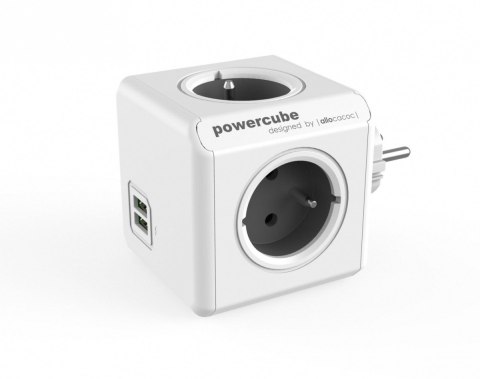 Allocacoc Rozgałęziacz PowerCube Original USB 2202GY/FROUPC Szary Allocacoc Rozgałęziacz PowerCube Original USB 2202GY/FROUPC Szary