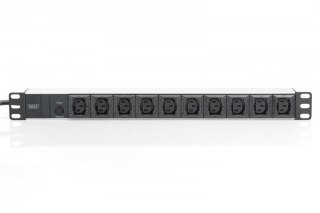 Digitus Listwa zasilająca PDU 19 cali RACK 10xC13, 2m 1xC14, 10A aluminiowa