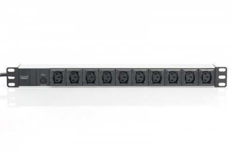 Digitus Listwa zasilająca PDU 19 cali RACK 10xC13, 2m 1xC14, 10A aluminiowa Digitus Listwa zasilająca PDU 19 cali RACK 10xC13, 2m 1xC14, 10A aluminiowa