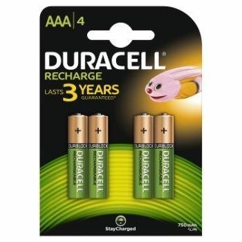 Duracell Akumulator AAA/HR3 750mAh 4szt blister Duracell Akumulator AAA/HR3 750mAh 4szt blister