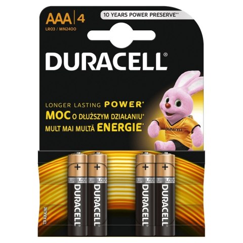Duracell Basic AAA/LR03 4szt kartonik Duracell Basic AAA/LR03 4szt kartonik