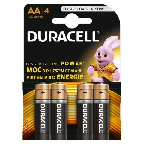 Duracell Baterie basic AA/LR6 4szt blister Duracell Baterie basic AA/LR6 4szt blister