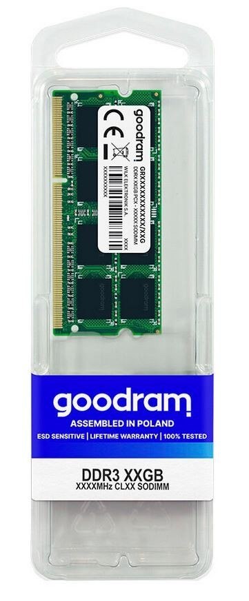 GOODRAM DDR3 SODIMM 8GB/1600 CL11 GOODRAM DDR3 SODIMM 8GB/1600 CL11