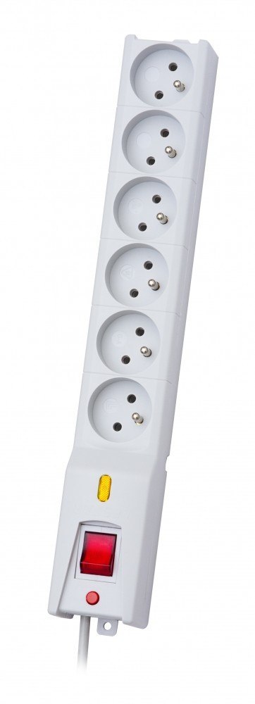 Lestar Listwa przeciwprzepięciowa LX 610, 1L, 5,0m, szara Lestar Listwa przeciwprzepięciowa LX 610, 1L, 5,0m, szara