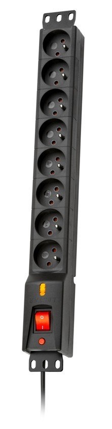 Lestar Listwa przeciwprzepięciowa LXARM 810, 3L, PDU, 5,0m, czarna Lestar Listwa przeciwprzepięciowa LXARM 810, 3L, PDU, 5,0m, czarna