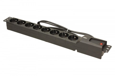 Lestar Listwa zasilająca LZRM 810 BW IEC 320, PDU, 1.5m Lestar Listwa zasilająca LZRM 810 BW IEC 320, PDU, 1.5m