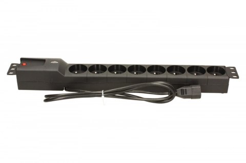 Lestar Listwa zasilająca LZRM 810 BW IEC 320, PDU, 1.5m Lestar Listwa zasilająca LZRM 810 BW IEC 320, PDU, 1.5m