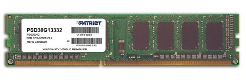 Patriot DDR3 8GB Signature 1333MHz CL9 Patriot DDR3 8GB Signature 1333MHz CL9