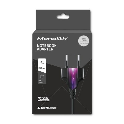 Qoltec Zasilacz do IBM Lenovo 65W | 20V | 3.25A | slim tip
