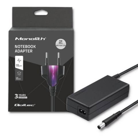Qoltec Zasilacz do laptopa 90W | 19.5V | 4.62A | 7.4*5.0+pin Qoltec Zasilacz do laptopa 90W | 19.5V | 4.62A | 7.4*5.0+pin