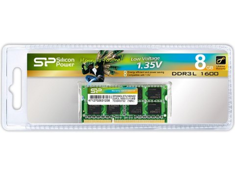 Silicon Power DDR3 SODIMM 8GB/1600 CL11 (512*8) Low Voltage Silicon Power DDR3 SODIMM 8GB/1600 CL11 (512*8) Low Voltage