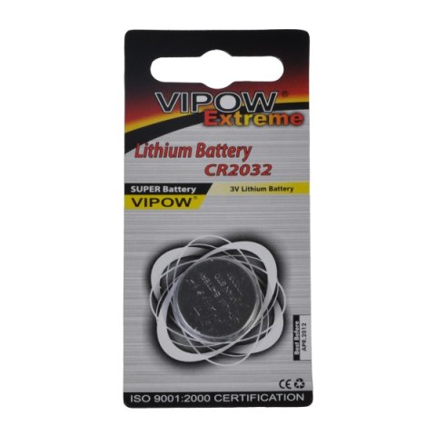 VIPOW Bateria EXTREME CR2032 1szt/blist. VIPOW Bateria EXTREME CR2032 1szt/blist.