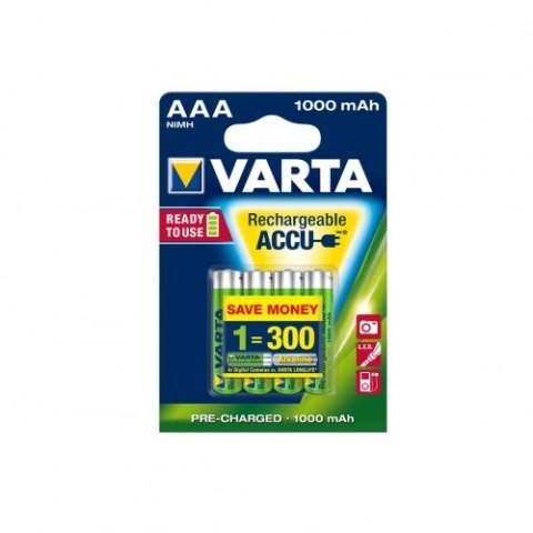 Varta Akumulator R3 1000 mAh 4szt ready 2 use Varta Akumulator R3 1000 mAh 4szt ready 2 use