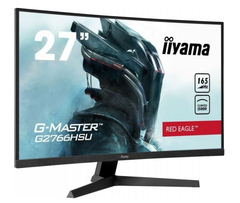 IIYAMA Monitor 27 cali G2766HSU-B1 VA,165HZ,1500R,1MS,DP,HDMIx2,USB,FreeSync IIYAMA Monitor 27 cali G2766HSU-B1 VA,165HZ,1500R,1MS,DP,HDMIx2,USB,FreeSync