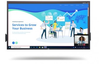 Dell Monitor C6522QT 64.5 cali Touch LED UHD 4K (3840x2160) /16:9/3xHDMI/DP/USB-C/7xUSB 3.1/RS 232/RJ45