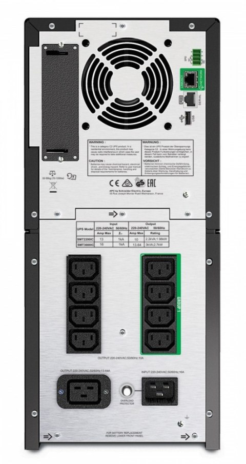 APC Zasilacz awaryjny SMT3000IC SmartUPS 3kVA / 2.7kW Tower SmartConnect APC Zasilacz awaryjny SMT3000IC SmartUPS 3kVA / 2.7kW Tower SmartConnect