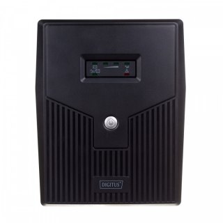 Digitus Zasilacz awaryjny UPS Line-Ineractive LED, 2000VA/1200W, 2x12V/9Ah, AVR, 4xSCHUKO, USB, RS232, RJ45