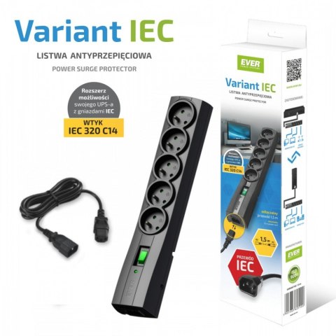 EVER Listwa VARIANT IEC 1.5m EVER Listwa VARIANT IEC 1.5m