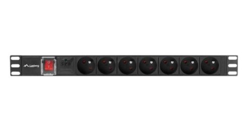 Lanberg Listwa zasilająca Rack PDU 19" 1U 16A 7X 230V PL 2m czarna Lanberg Listwa zasilająca Rack PDU 19" 1U 16A 7X 230V PL 2m czarna