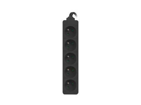 Lanberg Listwa zasilająca do UPS 1 m czarna 5XPL Lanberg Listwa zasilająca do UPS 1 m czarna 5XPL