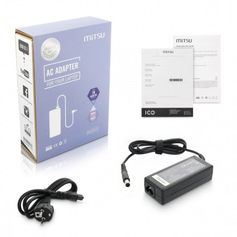 Mitsu Ładowarka/zasilacz 19.5v 3.34a (7.4x5.0 pin) - dell 65W Mitsu Ładowarka/zasilacz 19.5v 3.34a (7.4x5.0 pin) - dell 65W