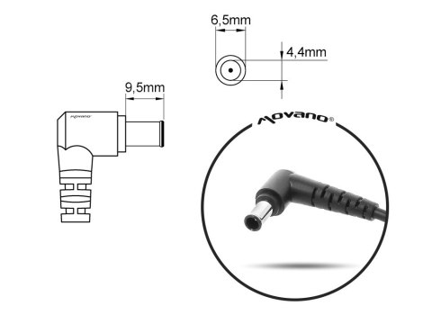 Mitsu Ładowarka/zasilacz 19.5v 3.9a (6.5x4.4 pin) - sony 75W Mitsu Ładowarka/zasilacz 19.5v 3.9a (6.5x4.4 pin) - sony 75W