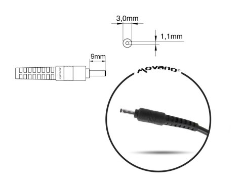 Mitsu Ładowarka/zasilacz 19v 2.1a (3.0x1.1) - Samsung 40W Mitsu Ładowarka/zasilacz 19v 2.1a (3.0x1.1) - Samsung 40W