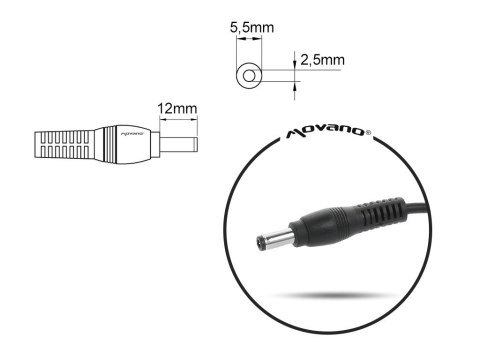 Mitsu Ładowarka/zasilacz 19v 3.42a (5.5x2.5) - asus, toshiba, lenovo 65W Mitsu Ładowarka/zasilacz 19v 3.42a (5.5x2.5) - asus, toshiba, lenovo 65W