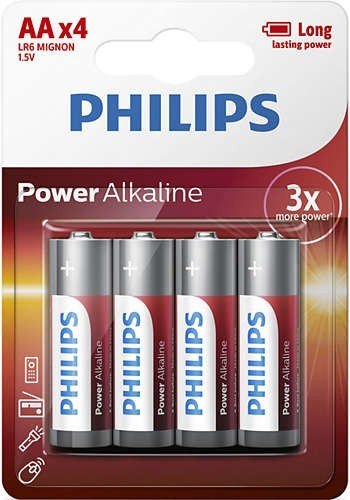 Philips Baterie Power Alkaline AA 4szt. blister Philips Baterie Power Alkaline AA 4szt. blister