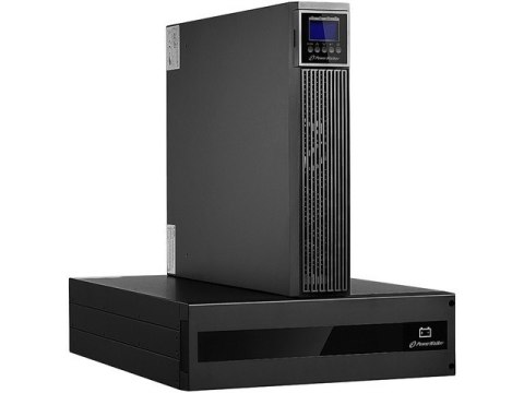PowerWalker Zasilacz awaryjny On-Line 6kVA RTG PF1, 2x IEC Out + Terminal, USB/RS-232, LCD, Rack 19 cali + baterie