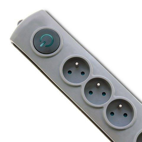 Qoltec Listwa antyprzepięciowa | Quick Switch | 4 gniazda | 2,5m | szara Qoltec Listwa antyprzepięciowa | Quick Switch | 4 gniazda | 2,5m | szara
