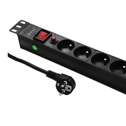 Qoltec Listwa zasilająca do RACK 19cali | 1U | 6A | PDU | 6xSCHUKO | 2m Qoltec Listwa zasilająca do RACK 19cali | 1U | 6A | PDU | 6xSCHUKO | 2m